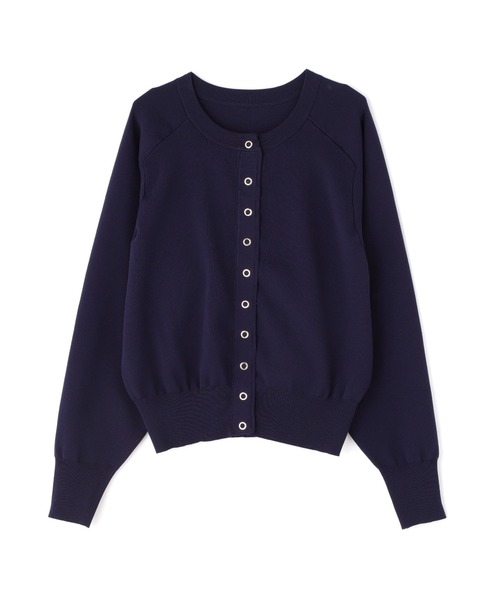 N.（N. Natural Beauty Basic）（エヌエヌナチュラルビューティーベーシック）の「【追加生産】◆ドットボタン総針フォルムカーディガン（カーディガン/ボレロ・レディース・ネイビー/ブルー/オフホワイト/ブラック/レッド・MEDIUM）」の17枚目の写真