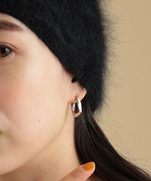 Ray BEAMS(レイビームス)の「Ray BEAMS / キヘイ ナカオレ ピアス(ピアス(両耳用)・レディース・シルバー/ゴールド・ONE SIZE)」の3枚目の写真