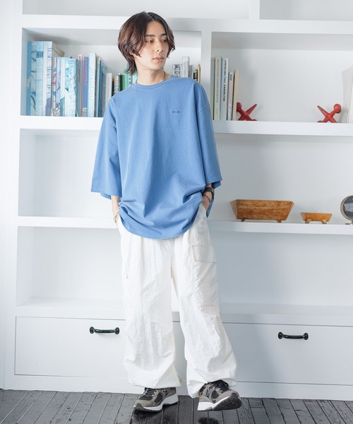 PBLIM(ページボーイリム)の「PAGEBOYLIM/ブリーチビックT(Tシャツ/カットソー・レディース・ブルー/ブラウン・LARGE/MEDIUM)」の6枚目の写真