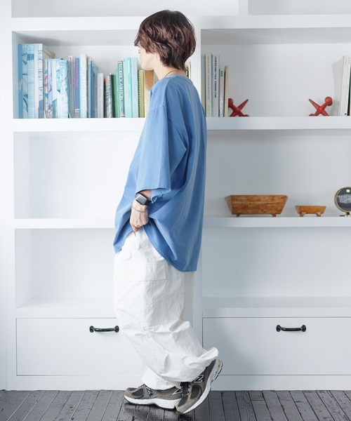 PBLIM(ページボーイリム)の「PAGEBOYLIM/ブリーチビックT(Tシャツ/カットソー・レディース・ブルー/ブラウン・LARGE/MEDIUM)」の22枚目の写真