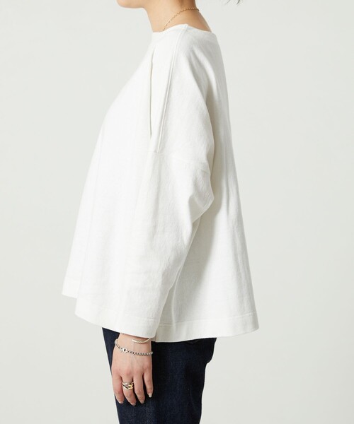 FREAK'S STORE（フリークスストア）の「【限定展開】バスクロングスリーブTシャツ（Tシャツ/カットソー・レディース・ブラック/ベージュ/パープル/ネイビー/オフホワイト/オレンジ/グリーン/その他1/ホワイト×ブラック/チャコール/その他/ピンク/ブルー・ﾌﾘ-）」の22枚目の写真