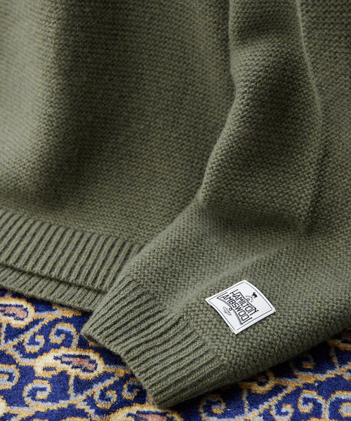 JOURNAL STANDARD relume（ジャーナルスタンダード　レリューム）の「HAMILTON WOOL GATER ヘンリーネックニット（ニット/セーター・メンズ・ボルドー/ブラック系その他/ライトグリーン/グレー・LARGE/MEDIUM）」の6枚目の写真