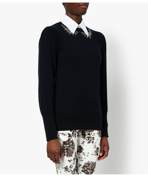 Erdem（アーデム）の「COLLEEN JUMPER CASHMERE WOOL NAVY（ニット/セーター・レディース・ネイビー・XS/S）」の2枚目の写真