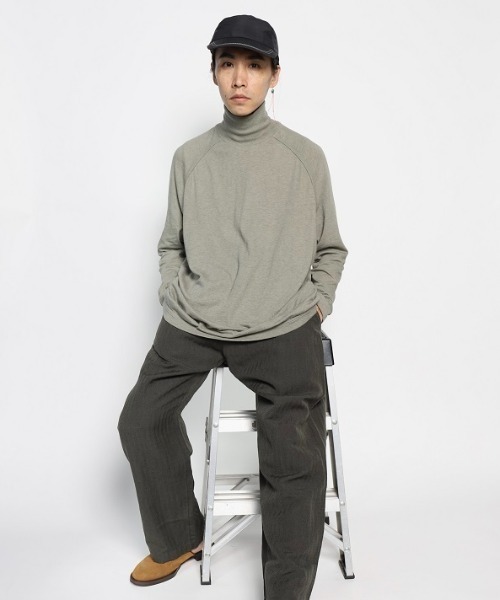 O project(オープロジェクト)の「【O PROJECT】TURTLE NECK TEE - steel(Tシャツ/カットソー・メンズ・グレー系その他2/グレー系その他・M)」の2枚目の写真