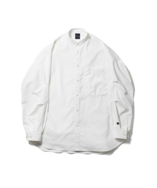 DAIWA PIER39 / TECH BAND COLLAR SHIRTS L/S/長袖シャツ/M/ポリエステル/WHT/BE-91022W DAIWA PIER39（ダイワピア39）の「DAIWA PIER39 TECH BAND COLLAR