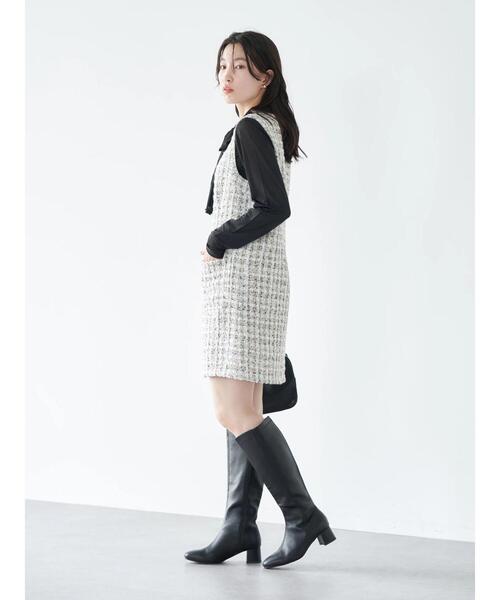 earth music&ecology(アースミュージックアンドエコロジー)の「ツイードショートパンツ(その他パンツ・レディース・ブラック/アイボリー・S/M)」の22枚目の写真