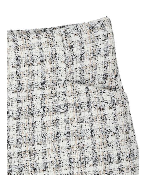 earth music&ecology(アースミュージックアンドエコロジー)の「ツイードショートパンツ(その他パンツ・レディース・ブラック/アイボリー・S/M)」の4枚目の写真