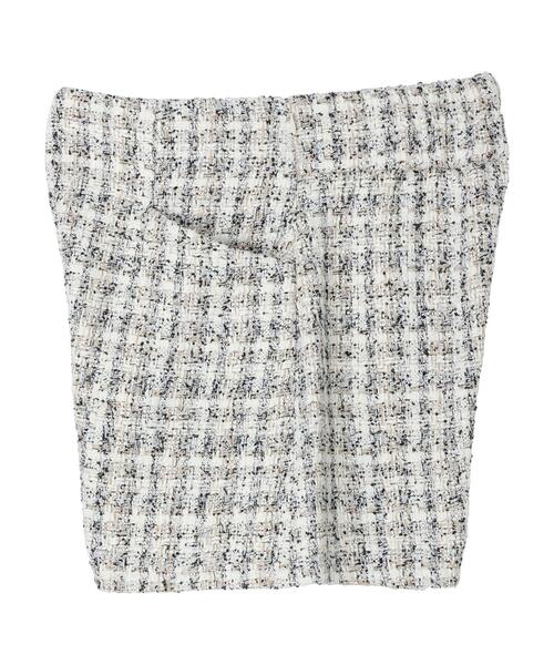 earth music&ecology(アースミュージックアンドエコロジー)の「ツイードショートパンツ(その他パンツ・レディース・ブラック/アイボリー・S/M)」の10枚目の写真