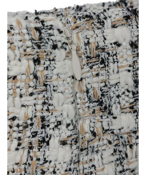 earth music&ecology(アースミュージックアンドエコロジー)の「ツイードショートパンツ(その他パンツ・レディース・ブラック/アイボリー・S/M)」の8枚目の写真