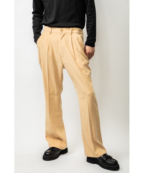 Beno（ビーノ）の「モールスキン センタープレス フレア スラックス（スラックス・メンズ・ブラック/グリーン/チャコールグレー/イエロー・M/L）」の21枚目の写真