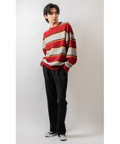 Beno（ビーノ）の「モールスキン センタープレス フレア スラックス（スラックス・メンズ・ブラック/グリーン/チャコールグレー/イエロー・M/L）」の11枚目の写真