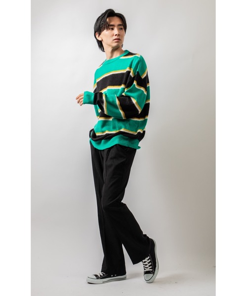 Beno（ビーノ）の「モールスキン センタープレス フレア スラックス（スラックス・メンズ・ブラック/グリーン/チャコールグレー/イエロー・M/L）」の12枚目の写真