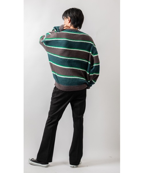 Beno（ビーノ）の「モールスキン センタープレス フレア スラックス（スラックス・メンズ・ブラック/グリーン/チャコールグレー/イエロー・M/L）」の13枚目の写真