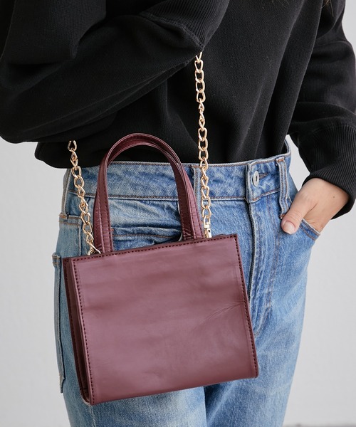 CIAOPANIC TYPY（チャオパニックティピー）の「【CPC SCAMP】スクエアミニショルダーバッグ（ショルダーバッグ・レディース・ブラック/ゴールド/オレンジ/グリーン/ボルドー・ONE SIZE）」の13枚目の写真