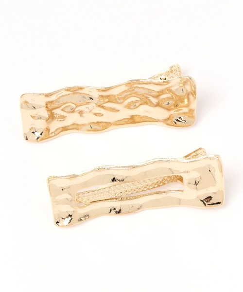 niko and...（ニコアンド）の「メタルスクエアクリップセット（ヘアピン・レディース・グレー/イエロー・0）」の2枚目の写真