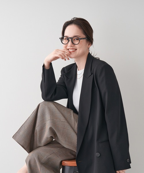 UNITED ARROWS(ユナイテッドアローズ)の「ボストン型 メガネ|ユナイテッドアローズ|Zoff|UNITED ARROWS DRESS UP|太縁メガネ|黒縁メガネ(メガネ・メンズ・ブラック/ベージュ・FREE)」の16枚目の写真