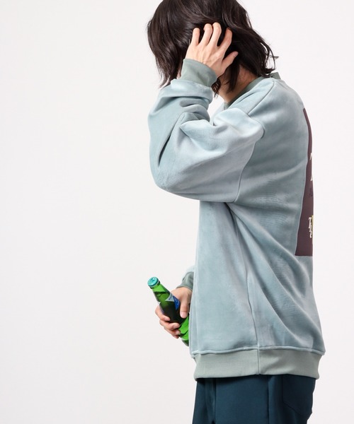 A.T,C in the attic homme(エーティーシーインジアティックオム)の「マイクロスエード POPPRINT ワイド トレーナー 2022AW(スウェット・メンズ・ブラック/ベージュ/オフホワイト/ホワイト系その他/グリーン/グリーン系その他・L/M)」の16枚目の写真