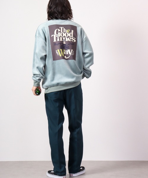 A.T,C in the attic homme(エーティーシーインジアティックオム)の「マイクロスエード POPPRINT ワイド トレーナー 2022AW(スウェット・メンズ・ブラック/ベージュ/オフホワイト/ホワイト系その他/グリーン/グリーン系その他・L/M)」の19枚目の写真
