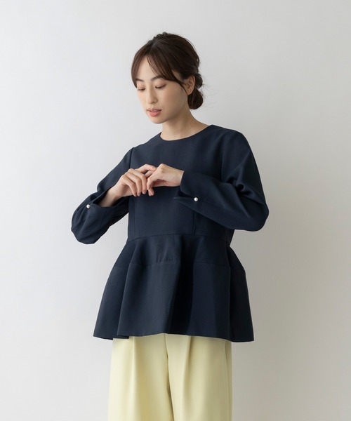 Sono（ソーノ）の「【SONO/ソーノ】バックサテンポタリーブラウス