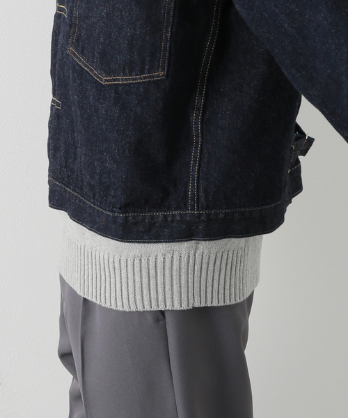 LENO（リノ）の「【LENO / リノ】BRENDA BIG TRUCKER JACKET（デニムジャケット・メンズ・ネイビー・MEDIUM）」の8枚目の写真