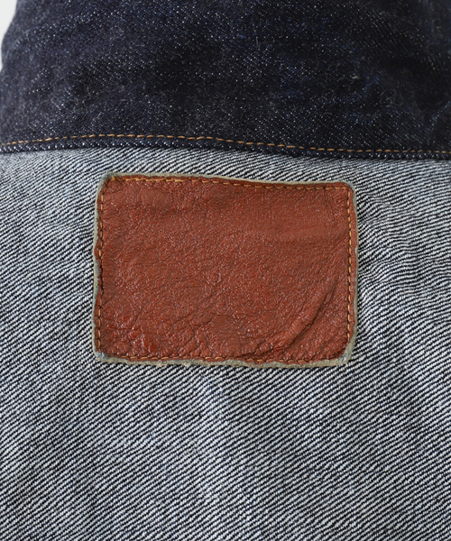 LENO（リノ）の「【LENO / リノ】BRENDA BIG TRUCKER JACKET（デニムジャケット・メンズ・ネイビー・MEDIUM）」の3枚目の写真