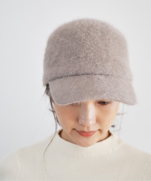 FREE'S MART（フリーズマート）の「シャギーキャップ（キャップ・レディース・ブラック/グレー・ﾌﾘ-）」の6枚目の写真