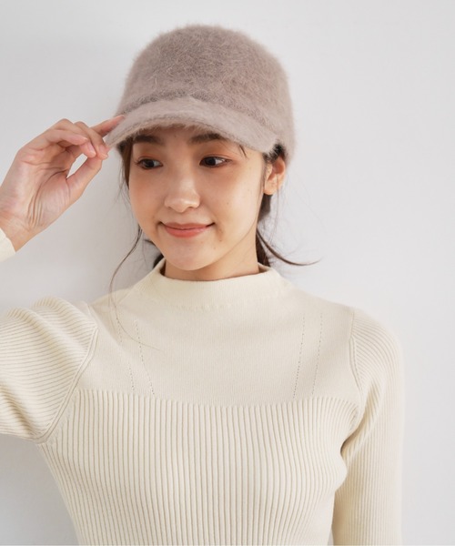 FREE'S MART（フリーズマート）の「シャギーキャップ（キャップ・レディース・ブラック/グレー・ﾌﾘ-）」の8枚目の写真