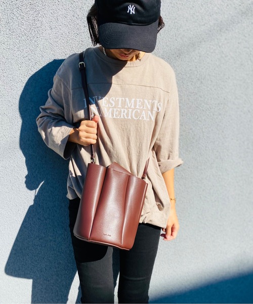 Legato Largo(レガートラルゴ)の「Legato Largo / レガートラルゴ / パティスリーフェイクレザー ショルダー / LG-X0001(ショルダーバッグ・レディース・ピンク/ブラウン/グリーン/ブラック/グレイッシュベージュ・ONESIZE)」の22枚目の写真