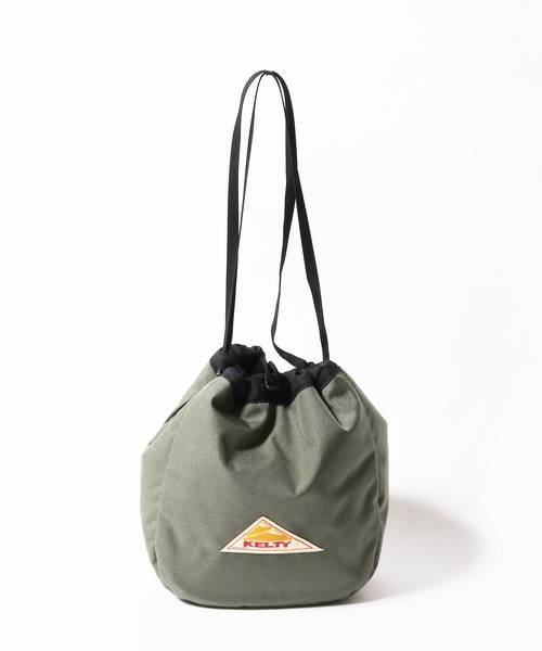 KELTY（ケルティ）の「KELTY/ケルティ REVERSIBLE KINCHAKU ショルダーバッグ 巾着バッグ（ショルダーバッグ・メンズ・オリーブ/タン/ブラウン/ブラック/セージグリーン・FREE）」の5枚目の写真