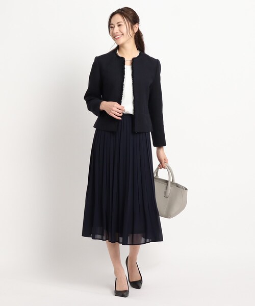 セール】【セレモニー/入卒】ツィード クルーネック ジャケット＜S～L