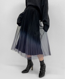 【ZOZOTOWN限定】Gradient tulle pleated skirt / グラデーションチュールプリーツスカート