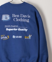BEN DAVIS（ベンデイビス）の「【BENDAVIS／ベンデイビス】コーポレートロゴエンブレムスウェット/プルオーバー/バックデザイン/ビッグシルエット/裏起毛（スウェット・メンズ）」