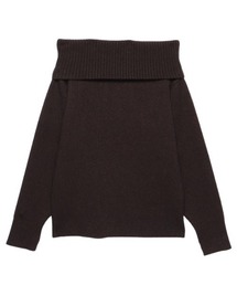 ラクーンミックスオフショルニットプルオーバー