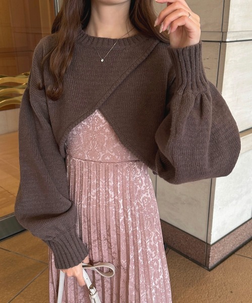 apres jour（アプレジュール）の「2WAYニットトップス【ZOZOTOWN限定アイテム】（ニット/セーター・レディース・ブラウン系その他/ベージュ/アイボリー/ピンクベージュ・フリー/X-LARGE）」の20枚目の写真