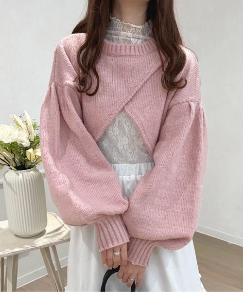 apres jour（アプレジュール）の「2WAYニットトップス【ZOZOTOWN限定アイテム】（ニット/セーター・レディース・ブラウン系その他/ベージュ/アイボリー/ピンクベージュ・フリー/X-LARGE）」の18枚目の写真