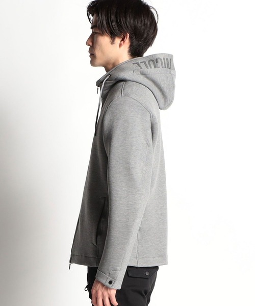 HIDEAWAYS NICOLE（ハイダウェイニコル）の「カノコダンボールカットブルゾン（パーカー・メンズ・ブラック/トップグレー/オフホワイト・MEDIUM/LARGE/X-LARGE）」の9枚目の写真