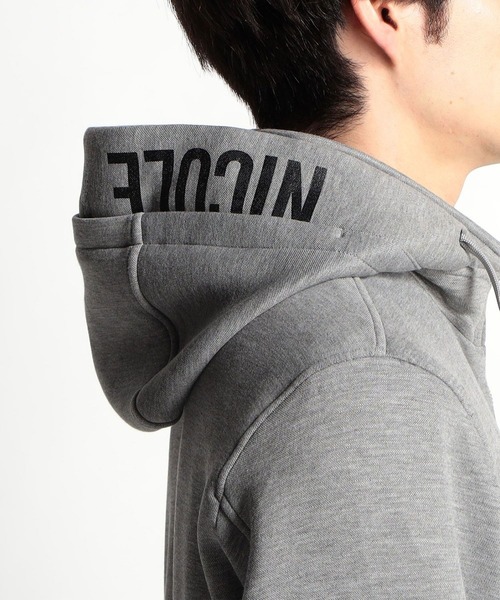 HIDEAWAYS NICOLE（ハイダウェイニコル）の「カノコダンボールカットブルゾン（パーカー・メンズ・ブラック/トップグレー/オフホワイト・MEDIUM/LARGE/X-LARGE）」の13枚目の写真