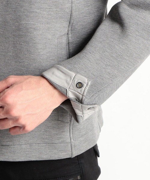 HIDEAWAYS NICOLE（ハイダウェイニコル）の「カノコダンボールカットブルゾン（パーカー・メンズ・ブラック/トップグレー/オフホワイト・MEDIUM/LARGE/X-LARGE）」の16枚目の写真