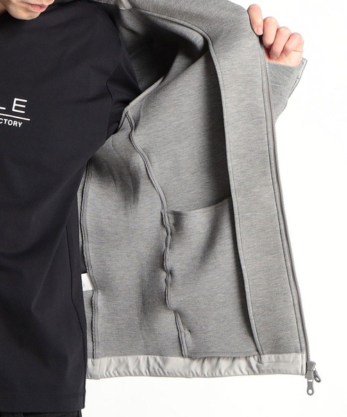 HIDEAWAYS NICOLE（ハイダウェイニコル）の「カノコダンボールカットブルゾン（パーカー・メンズ・ブラック/トップグレー/オフホワイト・MEDIUM/LARGE/X-LARGE）」の18枚目の写真