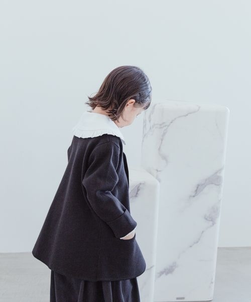 LOWRYS FARM（ローリーズファーム）の「ニットジャケット　184792（ノーカラージャケット・キッズ・ブラック/ネイビー・120cm/130cm/140cm）」の14枚目の写真