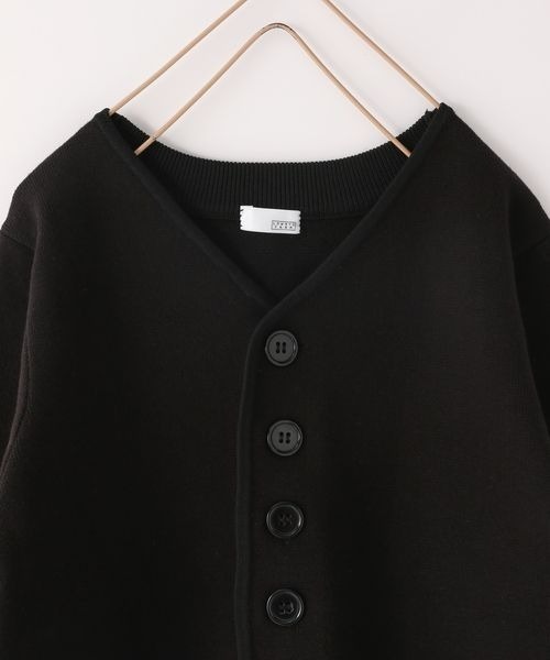 LOWRYS FARM（ローリーズファーム）の「ニットジャケット　184792（ノーカラージャケット・キッズ・ブラック/ネイビー・120cm/130cm/140cm）」の4枚目の写真