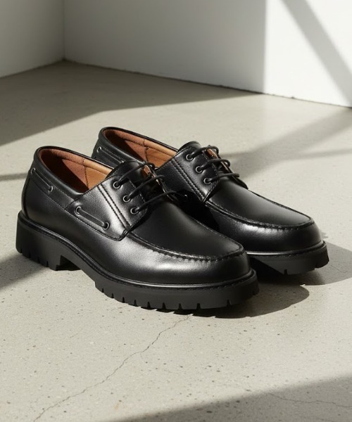 Dedes(デデス)の「Dedes/モカシンデッキシューズ(6347)(モカシン/デッキシューズ・メンズ・ブラウン/ブラック・43/44/41/42/40)」の2枚目の写真