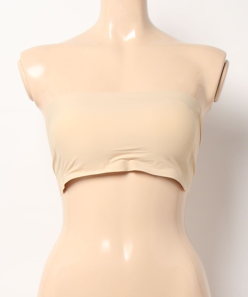 Lace Ladies（レースレディース）の「シームレスチューブトップブラ（チューブトップ・レディース・ブラック/ホワイト/ベージュ・FREE）」の7枚目の写真