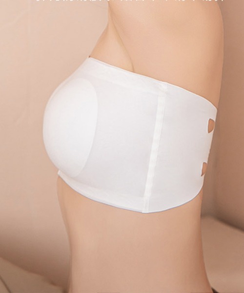 Lace Ladies（レースレディース）の「シームレスチューブトップブラ（チューブトップ・レディース・ブラック/ホワイト/ベージュ・FREE）」の16枚目の写真