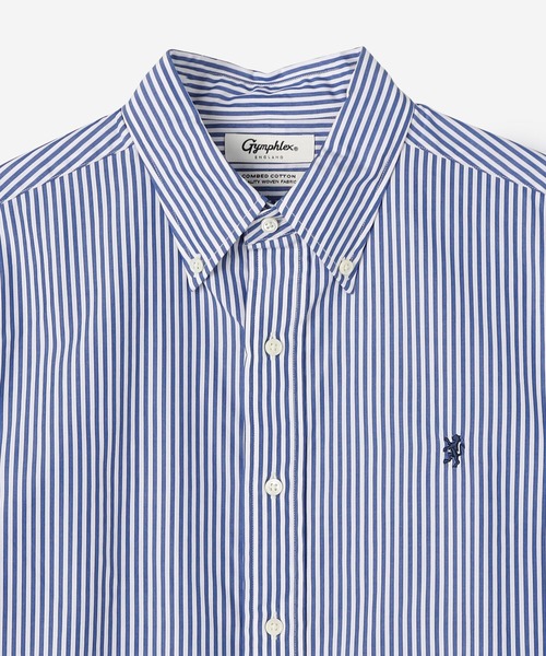 GYMPHLEX(ジムフレックス)の「Gymphlex | 長袖ボタンダウンシャツ STRIPE MEN(シャツ/ブラウス・メンズ・ブルー系その他・S)」の9枚目の写真