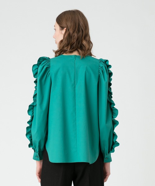 セール】【LOULOU WILLOUGHBY】リシアンサススリーブブラウス（シャツ