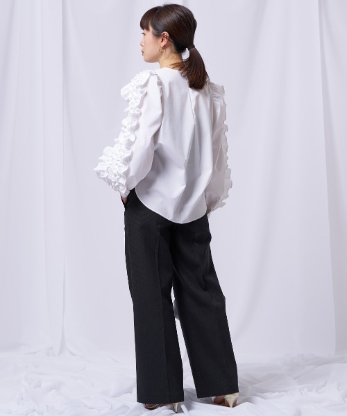 【未使用】ルルウィルビー　トップス　23SS リシアンサススリーブブラウス セール】【LOULOU WILLOUGHBY】リシアンサススリーブブラウス