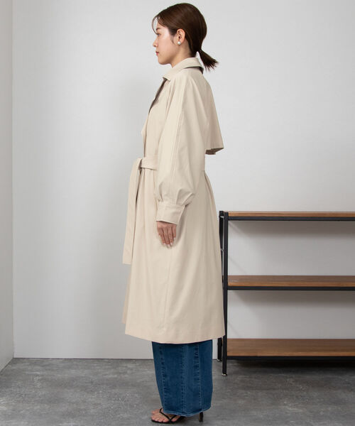 NOLLEY’S（ノーリーズ）の「ウォッシャブルトレンチコート（トレンチコート・レディース・ミント/ベージュ・36/38）」の18枚目の写真