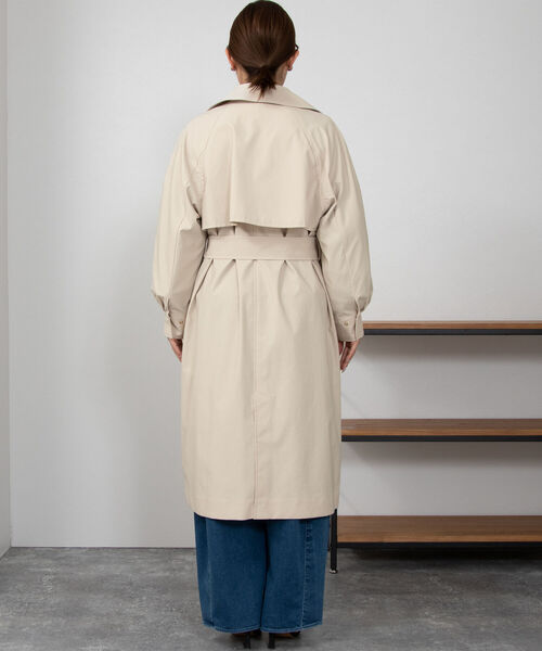 NOLLEY’S（ノーリーズ）の「ウォッシャブルトレンチコート（トレンチコート・レディース・ミント/ベージュ・36/38）」の17枚目の写真
