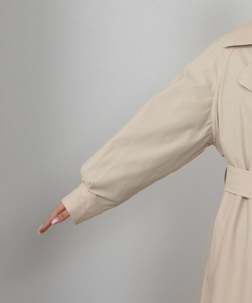 NOLLEY’S（ノーリーズ）の「ウォッシャブルトレンチコート（トレンチコート・レディース・ミント/ベージュ・36/38）」の15枚目の写真
